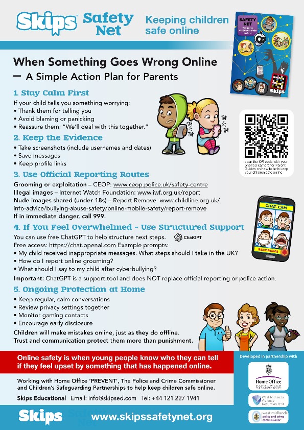 Safety Net When Something Goes Wrong Parent Guide